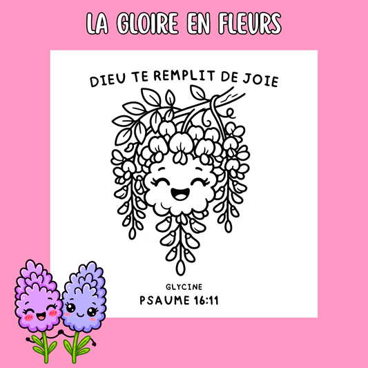La Gloire en Fleurs : 50 pages de coloriage de la bible PDF