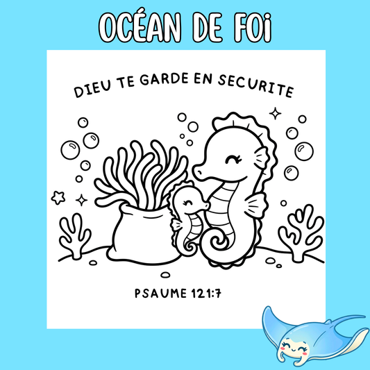 Océan de Foi : 50 pages de coloriage chrétien PDF