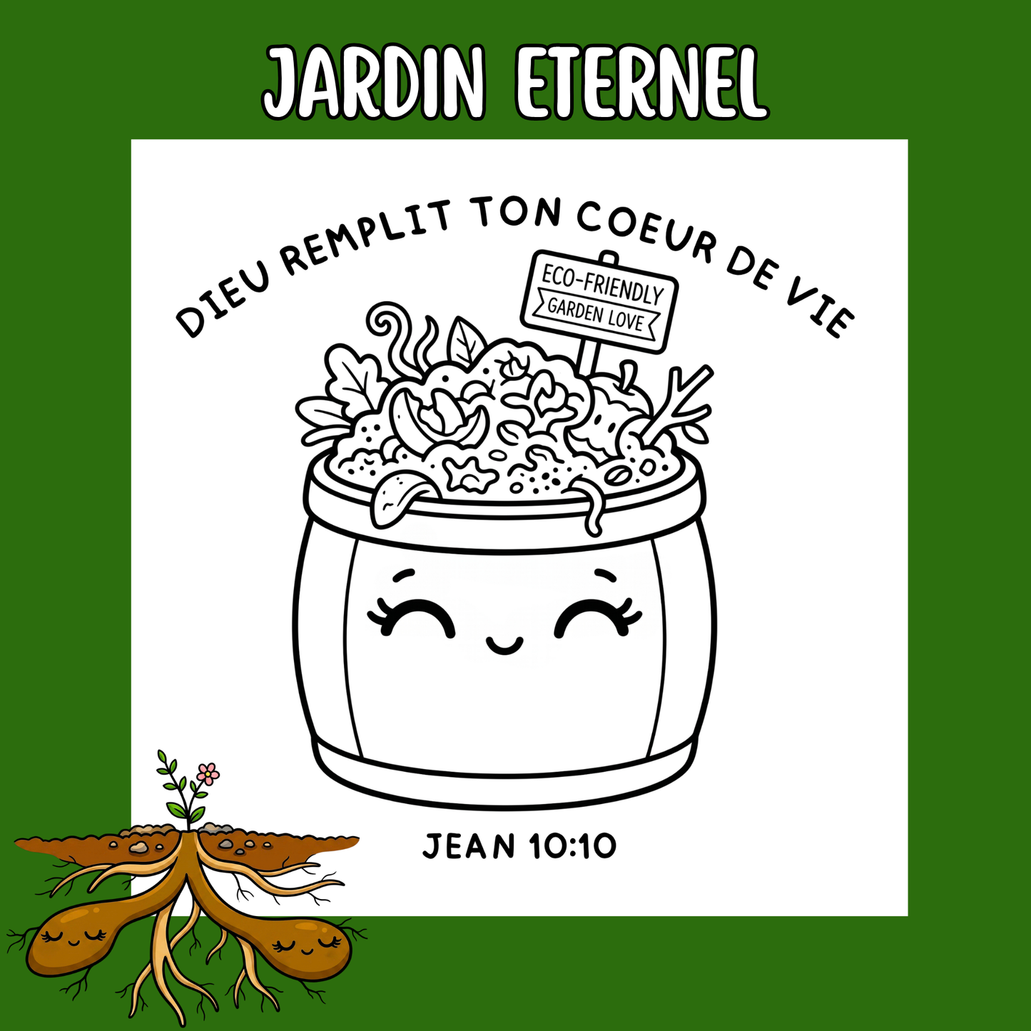 Jardin Éternel : 50 pages de coloriage chrétien PDF