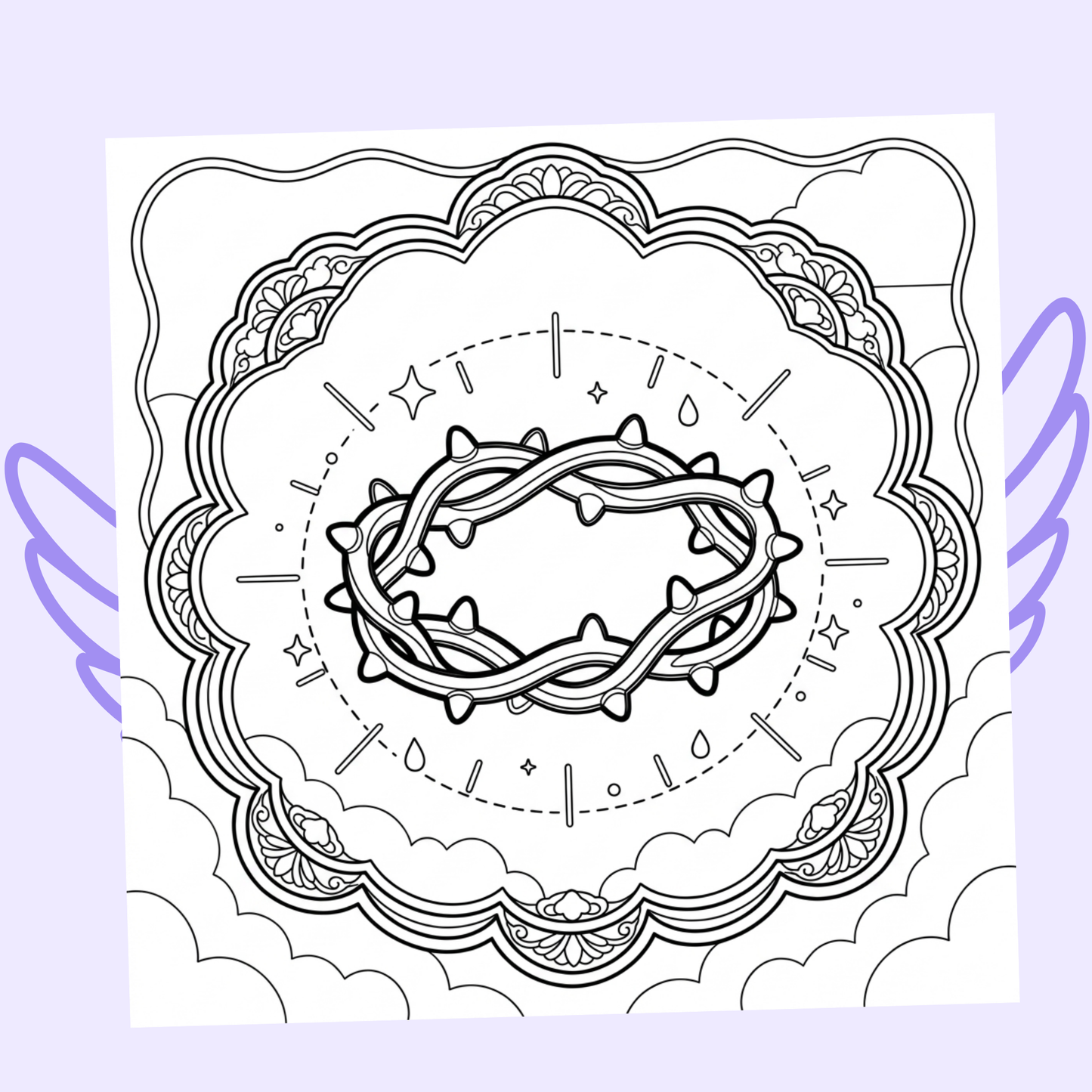 Mon Coin Cosy avec Jésus : 40 pages de coloriage de la bible PDF