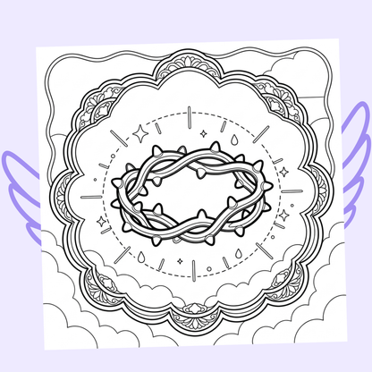 Mon Coin Cosy avec Jésus : 40 pages de coloriage de la bible PDF