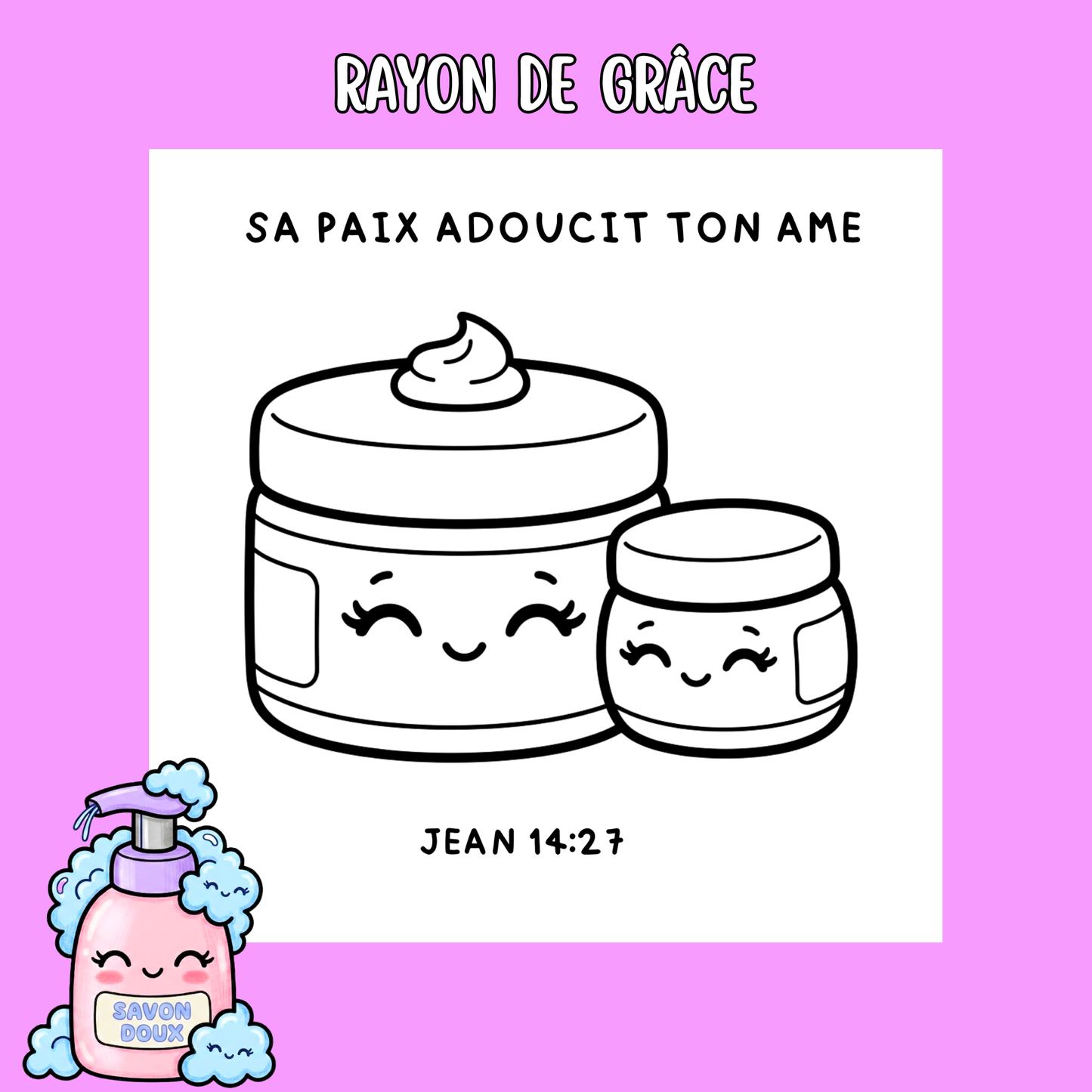 Rayon de Grâce : 50 pages de coloriage chrétien PDF