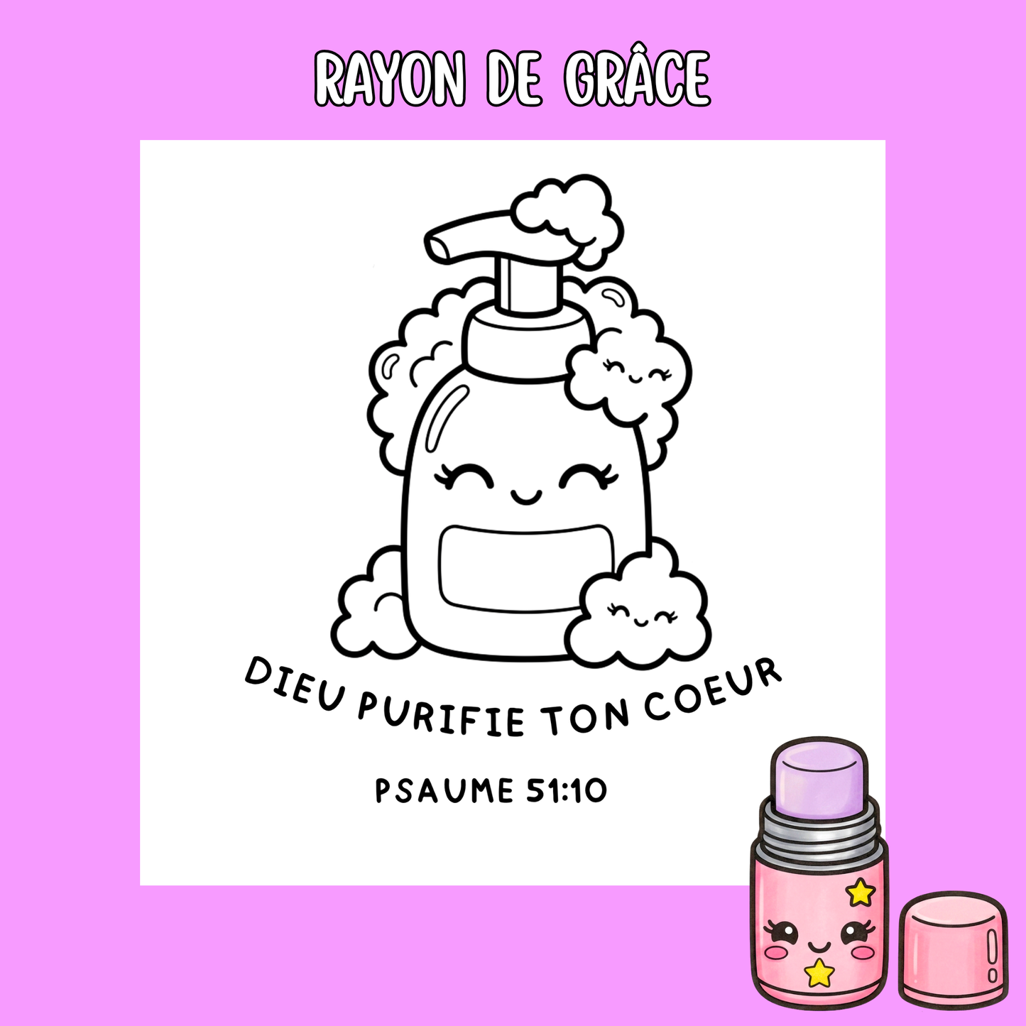 Rayon de Grâce : 50 pages de coloriage chrétien PDF