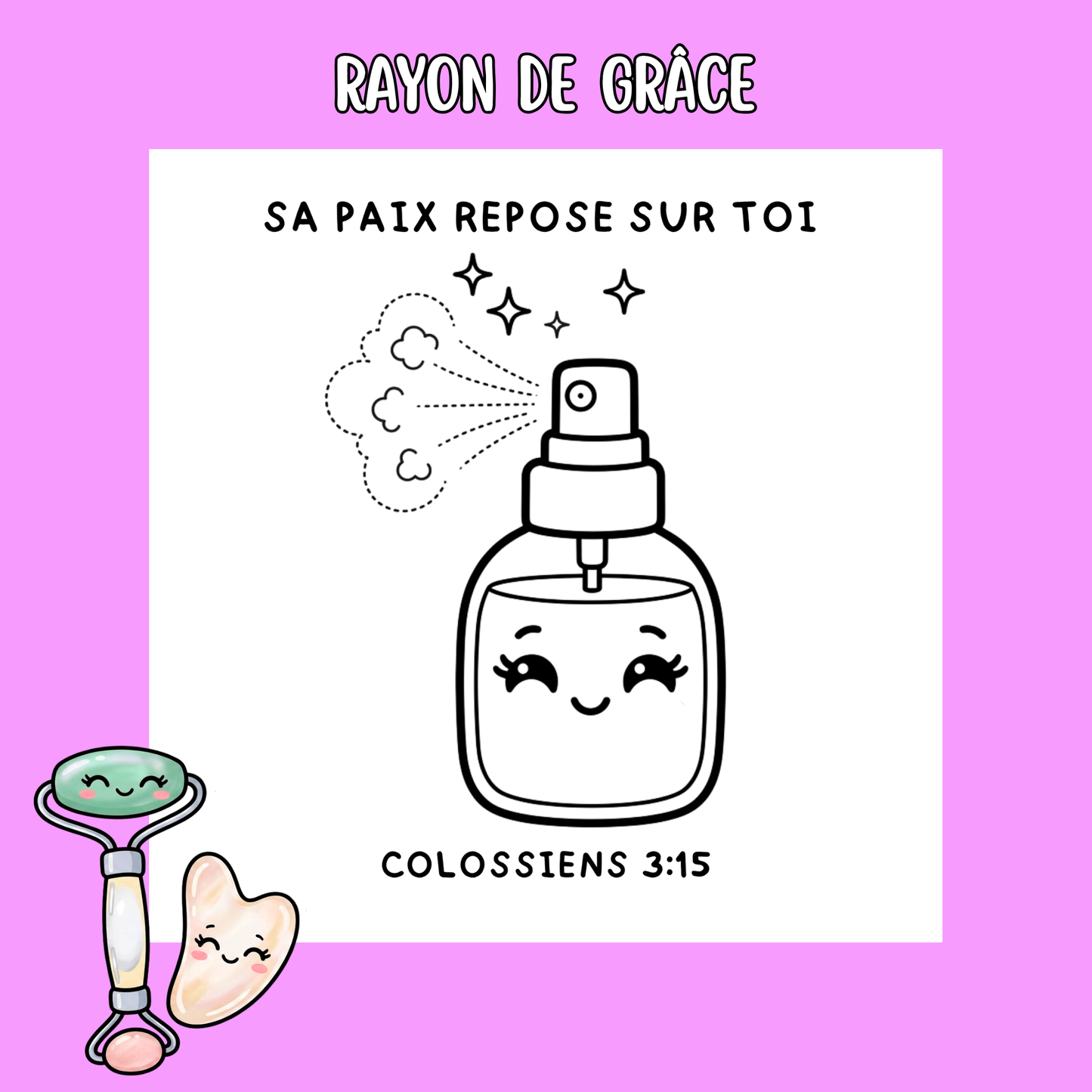 Rayon de Grâce : 50 pages de coloriage chrétien PDF