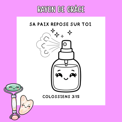 Rayon de Grâce : 50 pages de coloriage chrétien PDF