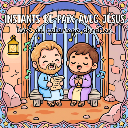 Instants de Paix avec Jésus : 40 pages de coloriage de la bible PDF