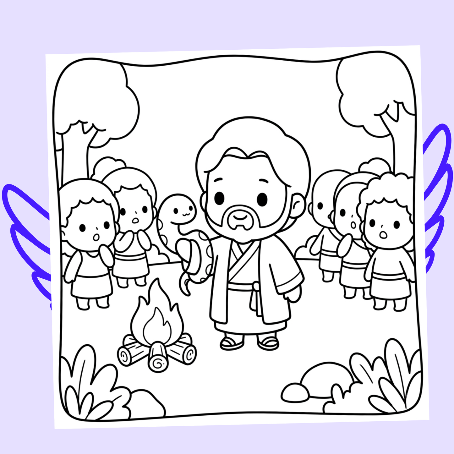 Instants de Paix avec Jésus : 40 pages de coloriage de la bible PDF