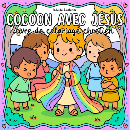 Cocoon avec Jésus : 40 pages de coloriage de la bible PDF