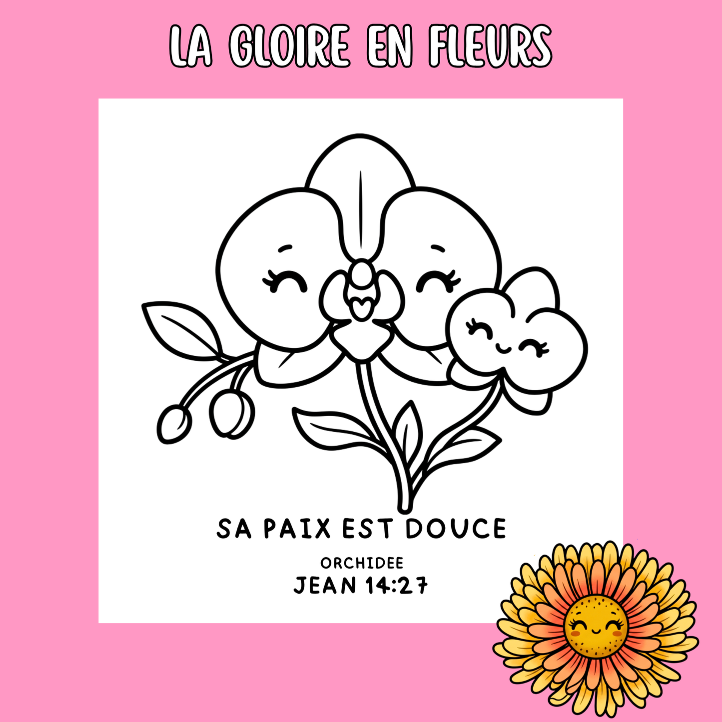 La Gloire en Fleurs : 50 pages de coloriage de la bible PDF