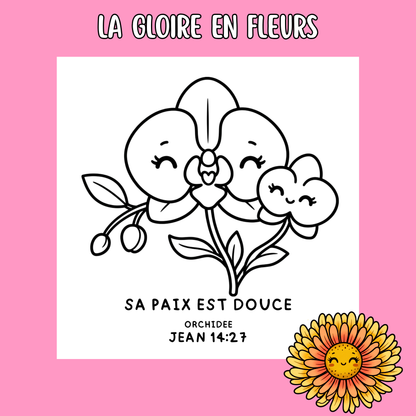 La Gloire en Fleurs : 50 pages de coloriage de la bible PDF