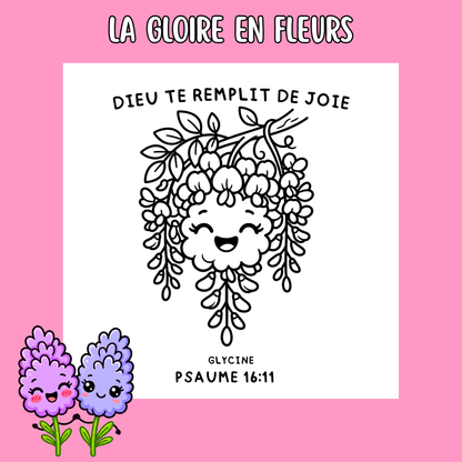 La Gloire en Fleurs : 50 pages de coloriage de la bible PDF