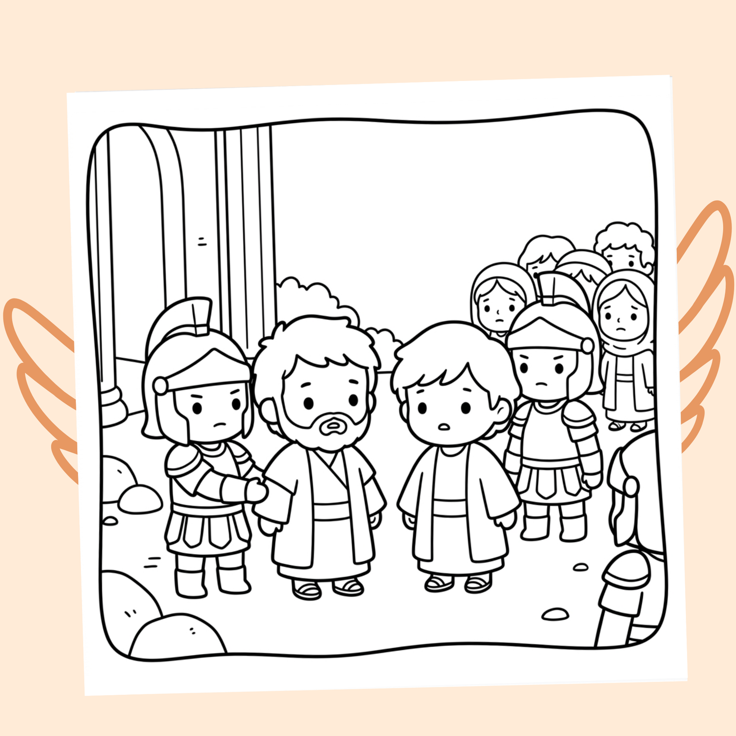 Cocoon avec Jésus : 40 pages de coloriage de la bible PDF