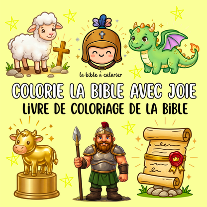 Colorie la bible avec joie : 40 pages de coloriage chrétien PDF