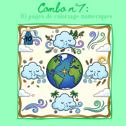Combo n°29 - 10 pages de coloriage chrétien PDF