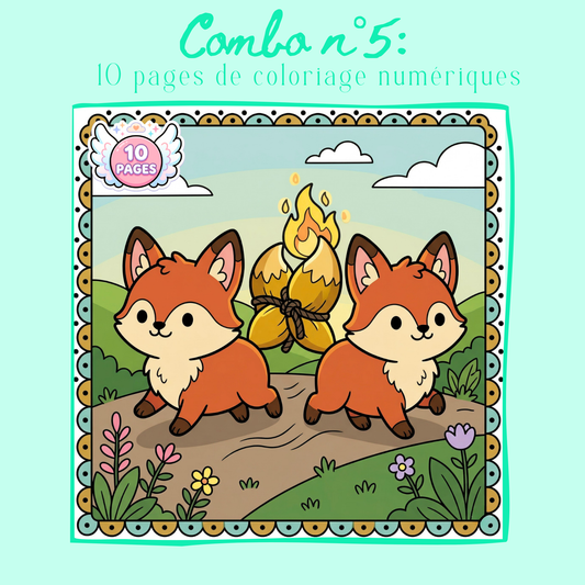 Combo n°27 - 10 pages de coloriage chrétien PDF