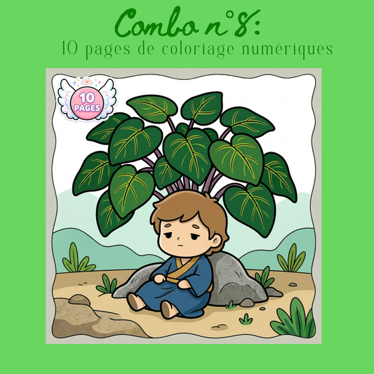 Combo n°30- 10 pages de coloriage chrétien PDF