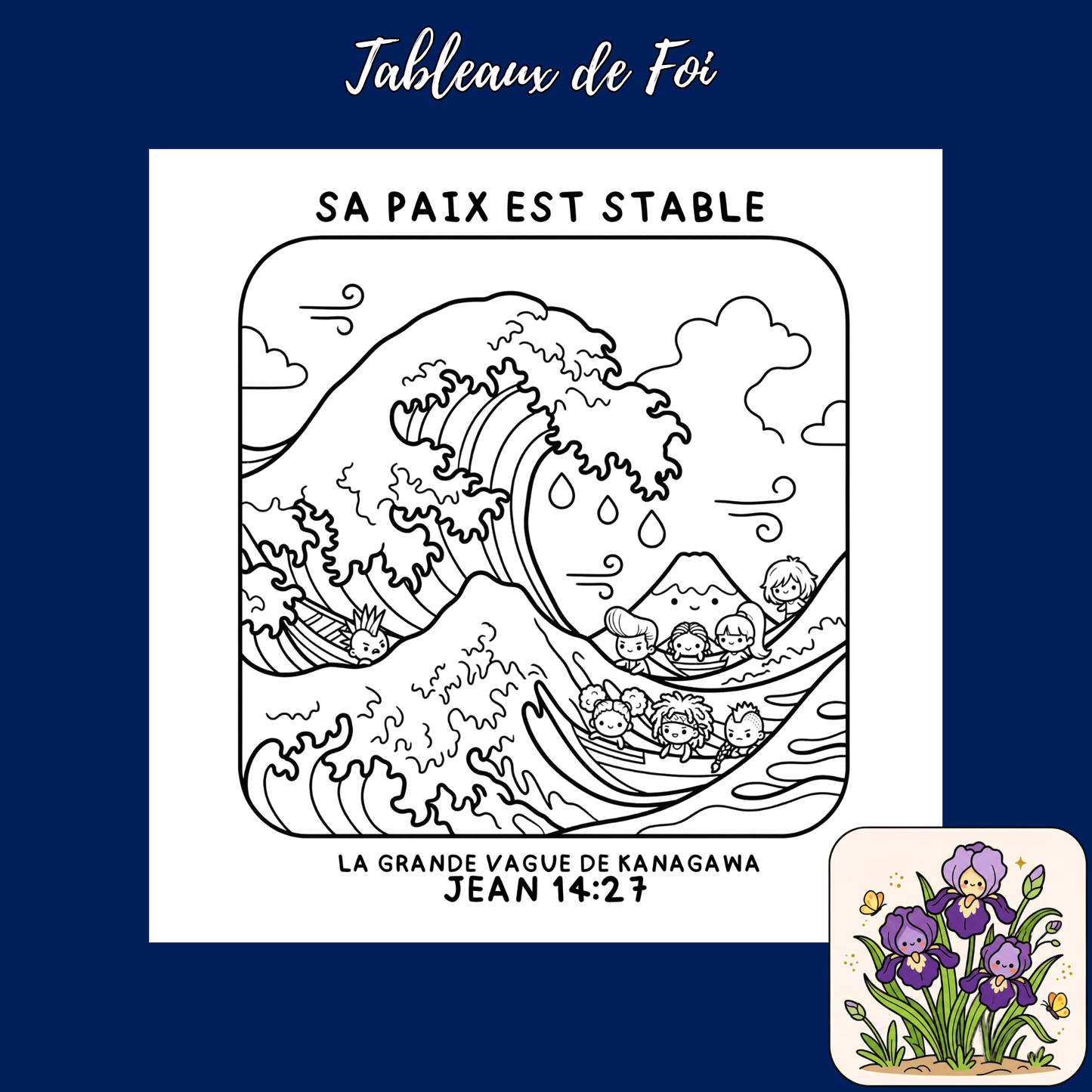 Tableaux de foi : 50 pages de coloriage chrétien PDF
