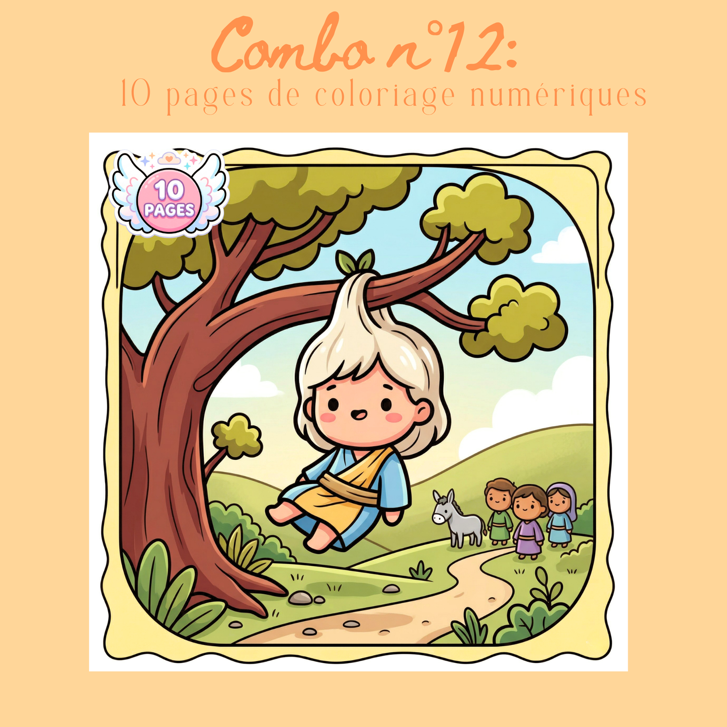 Combo n°34- 10 pages de coloriage chrétien PDF