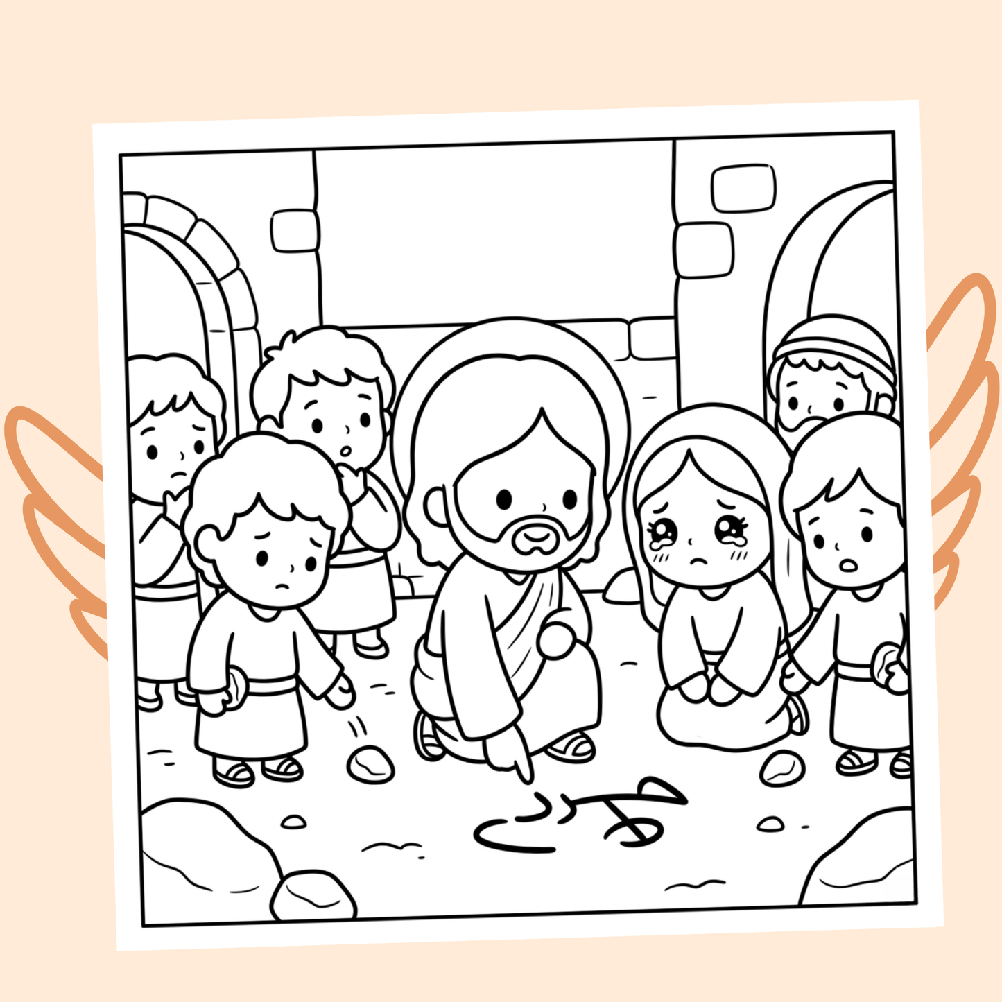 Cocoon avec Jésus : 40 pages de coloriage de la bible PDF