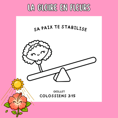 La Gloire en Fleurs : 50 pages de coloriage de la bible PDF