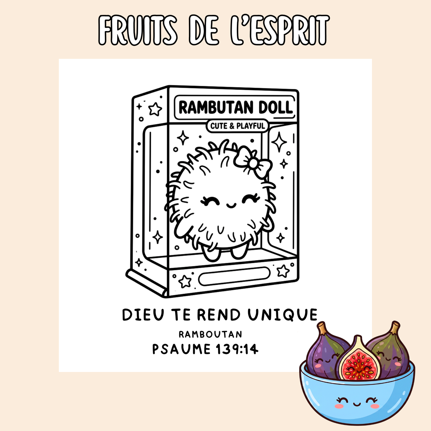 Fruits de l’Esprit : 50 pages de coloriage chrétien PDF