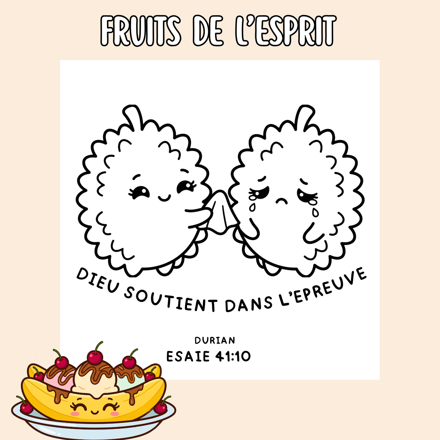 Fruits de l’Esprit : 50 pages de coloriage chrétien PDF