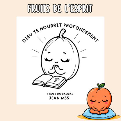 Fruits de l’Esprit : 50 pages de coloriage chrétien PDF