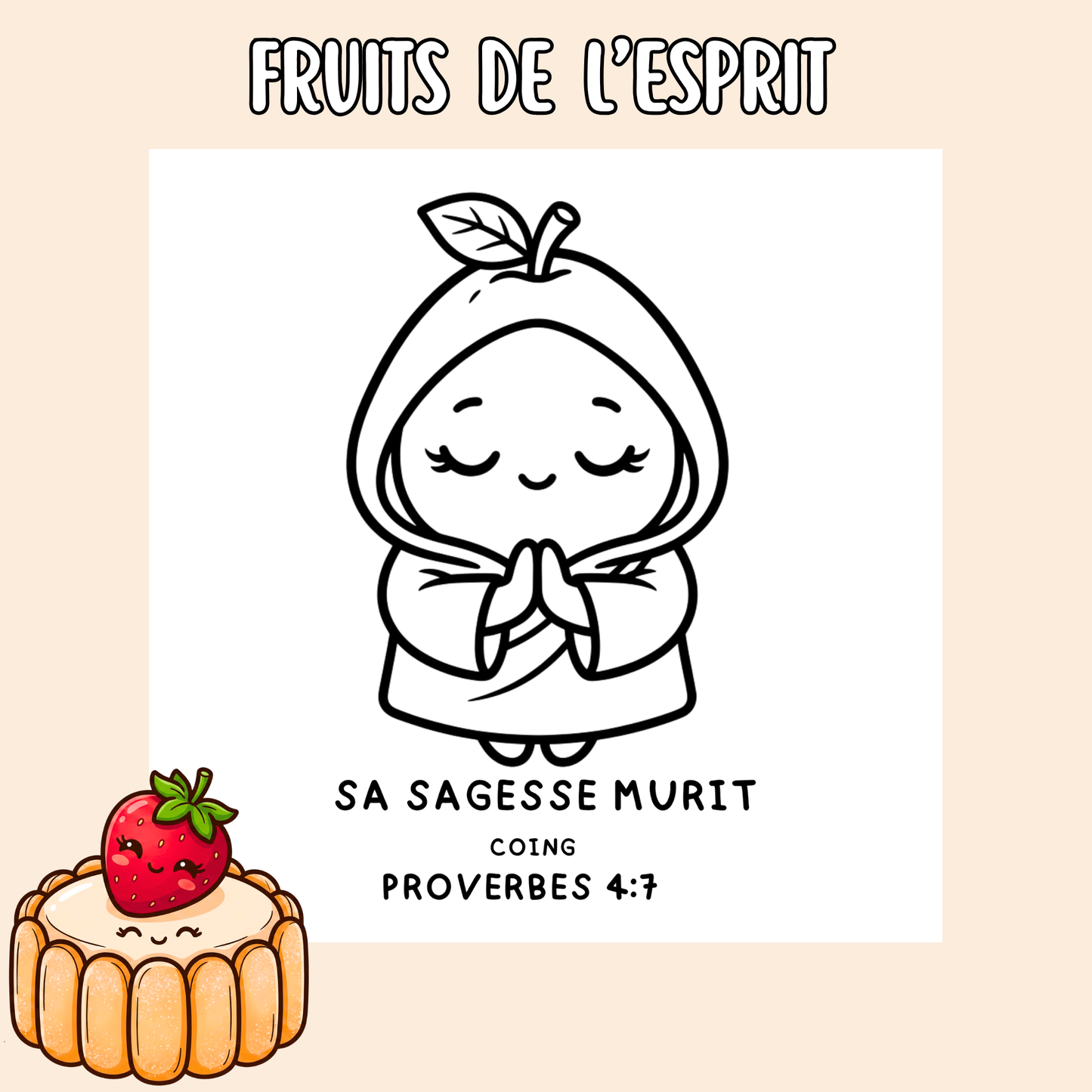 Fruits de l’Esprit : 50 pages de coloriage chrétien PDF