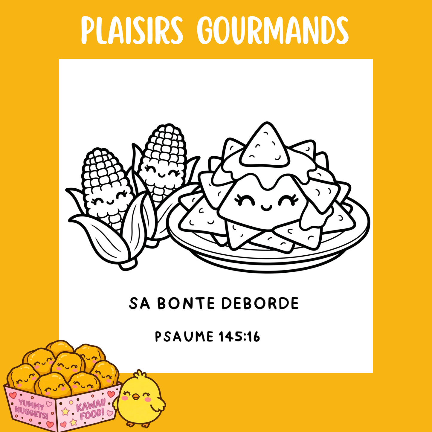 Plaisirs Gourmands : 50 pages de coloriage chrétien PDF