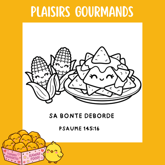 Plaisirs Gourmands : 50 pages de coloriage chrétien PDF