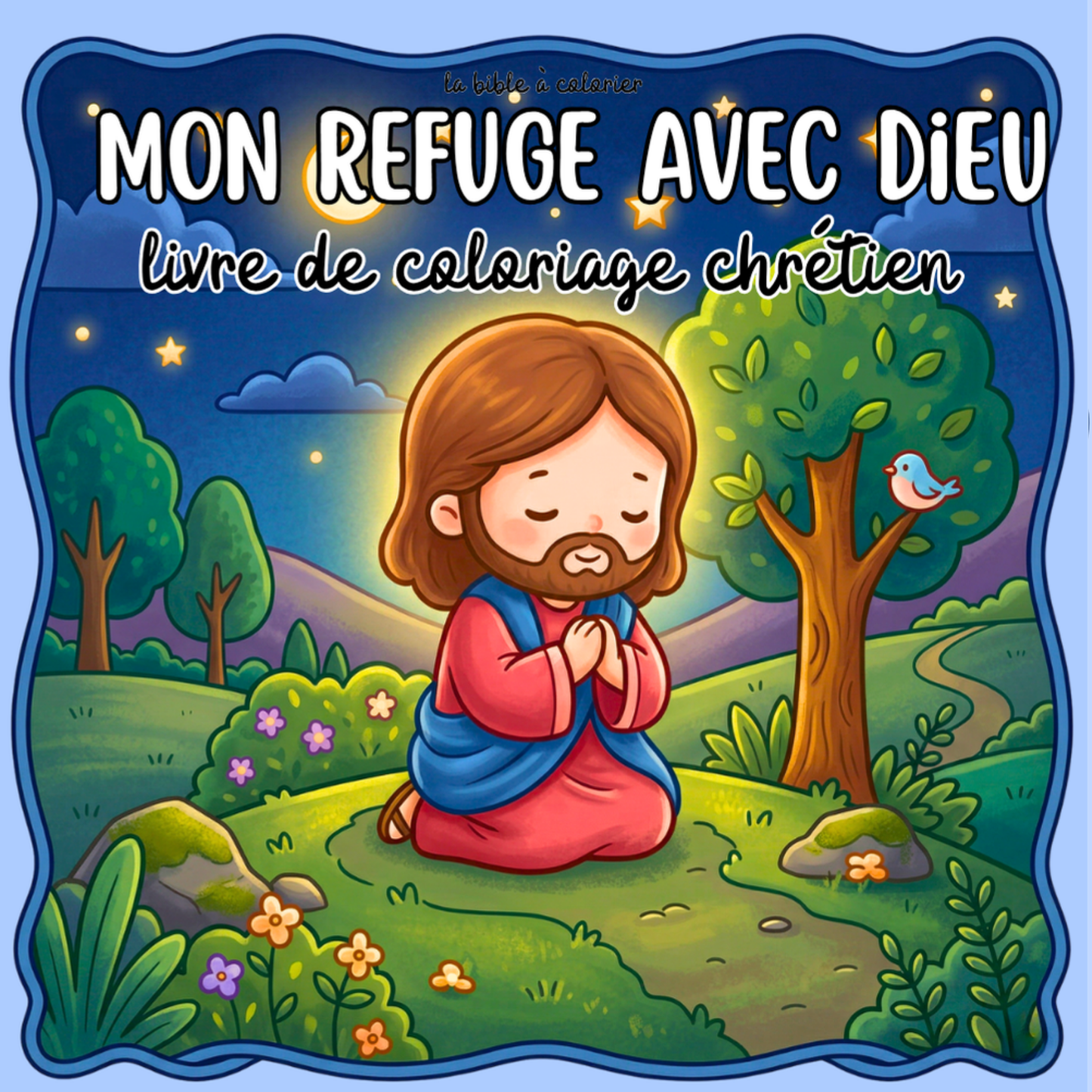 Mon Refuge avec Dieu : 40 pages de coloriage de la bible PDF