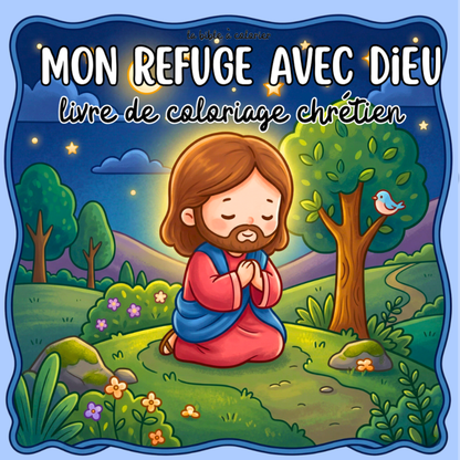 Mon Refuge avec Dieu : 40 pages de coloriage de la bible PDF
