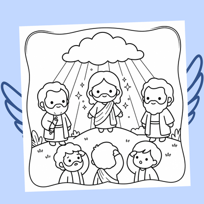 Mon Refuge avec Dieu : 40 pages de coloriage de la bible PDF