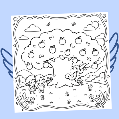 Mon Refuge avec Dieu : 40 pages de coloriage de la bible PDF