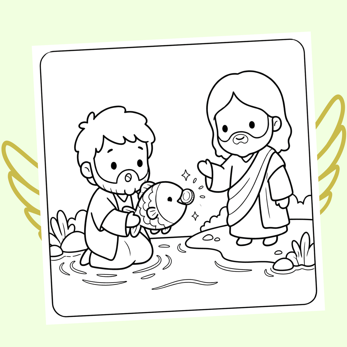 Le Petit Monde de Jésus : 40 pages de coloriage de la bible PDF