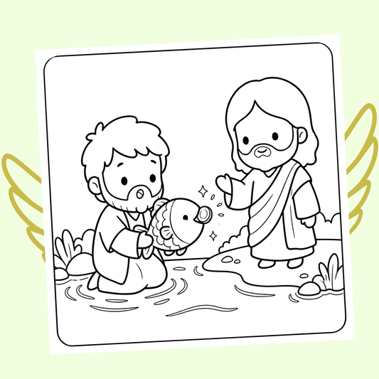 Le Petit Monde de Jésus : 40 pages de coloriage de la bible PDF