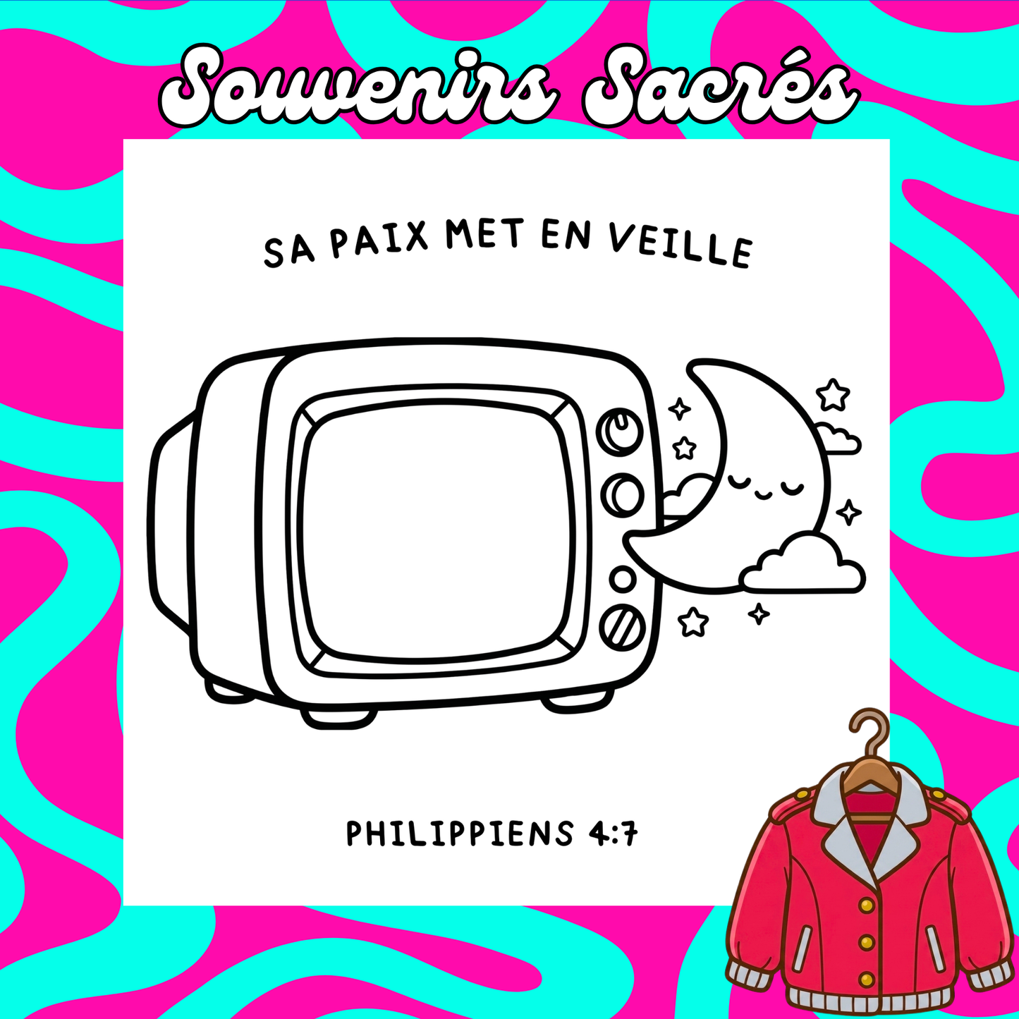 Souvenirs Sacrés : 50 pages de coloriage chrétien PDF