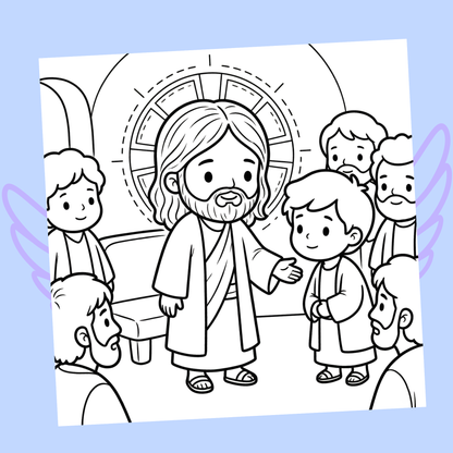 Mon Petit Cocon avec Dieu : 40 pages de coloriage de la bible PDF