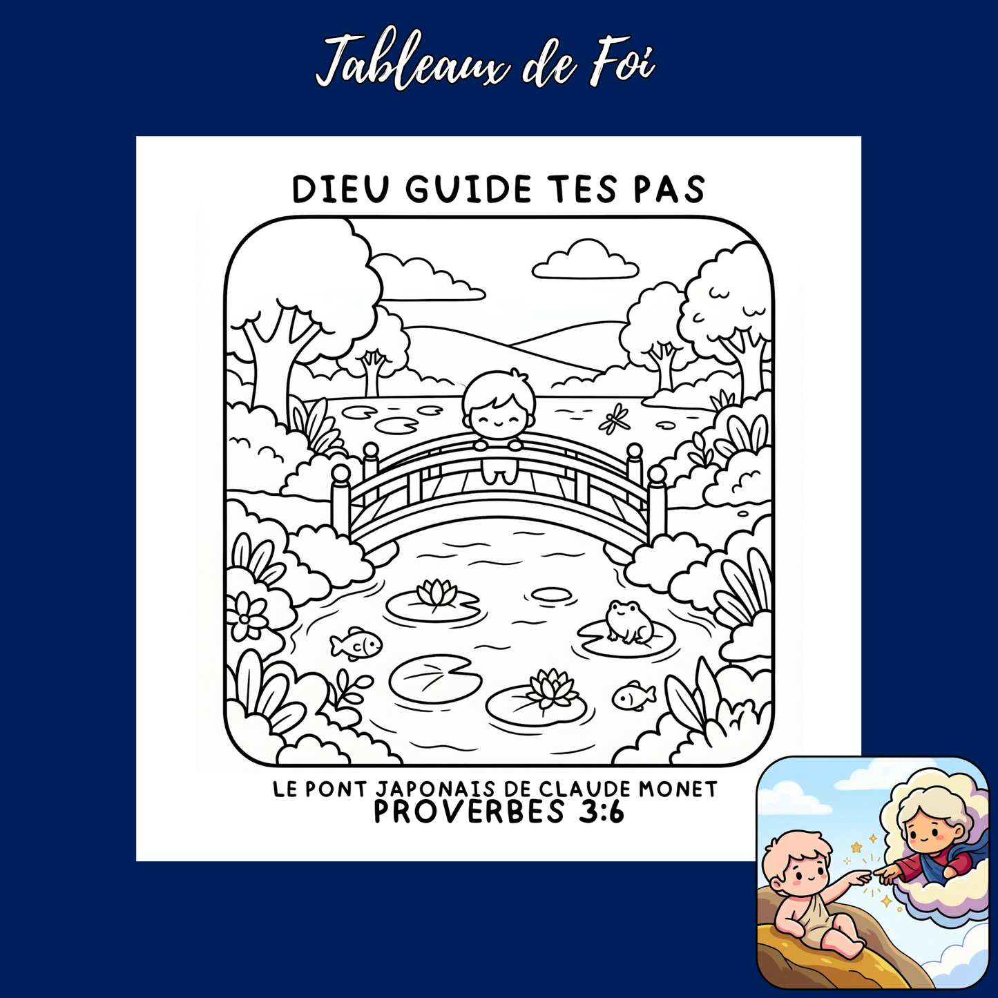 Tableaux de foi : 50 pages de coloriage chrétien PDF