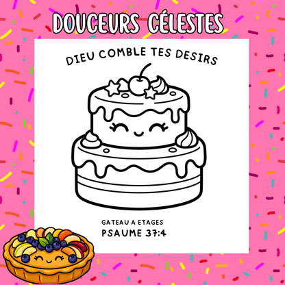 Douceur Céleste : 50 pages de coloriage chrétien PDF