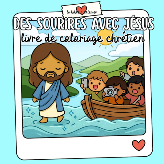 Des Sourires avec Jésus : 40 pages de coloriage de la bible PDF
