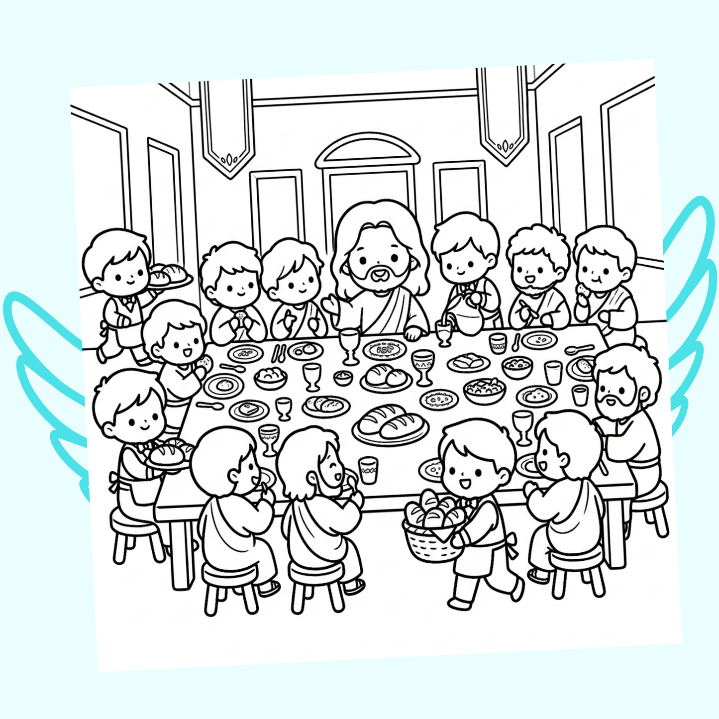 Des Sourires avec Jésus : 40 pages de coloriage de la bible PDF