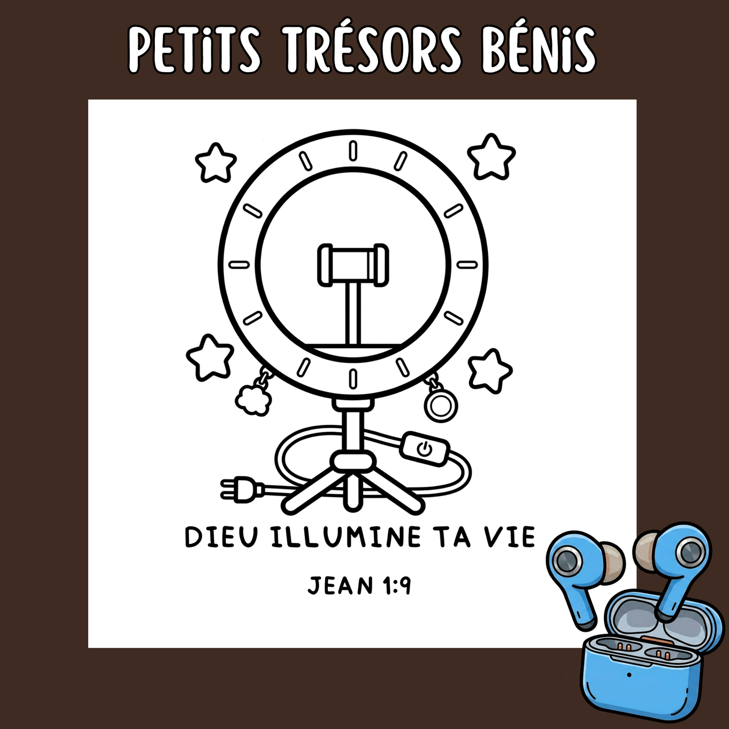 Petits Trésors Bénis : 50 pages de coloriage chrétien PDF