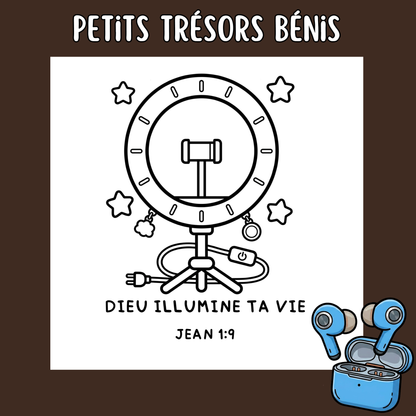 Petits Trésors Bénis : 50 pages de coloriage chrétien PDF