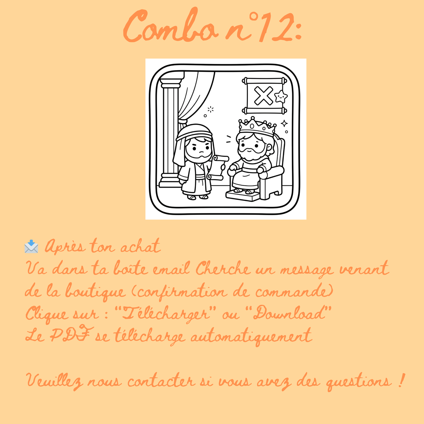 Combo n°34- 10 pages de coloriage chrétien PDF