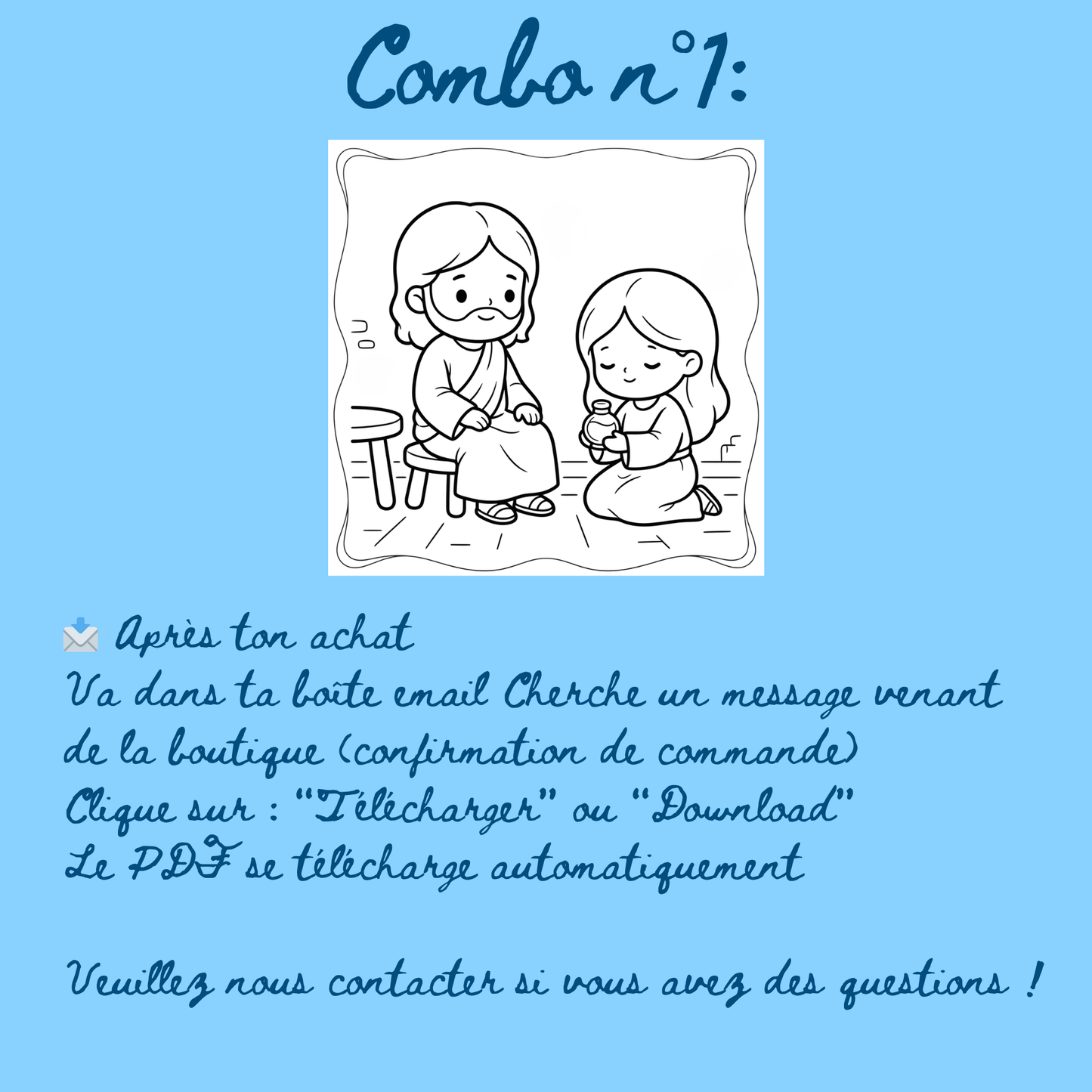 Combo n°23 - 10 pages de coloriage chrétien PDF