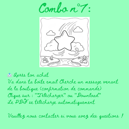 Combo n°29 - 10 pages de coloriage chrétien PDF