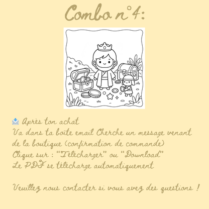 Combo n°26 - 10 pages de coloriage chrétien PDF