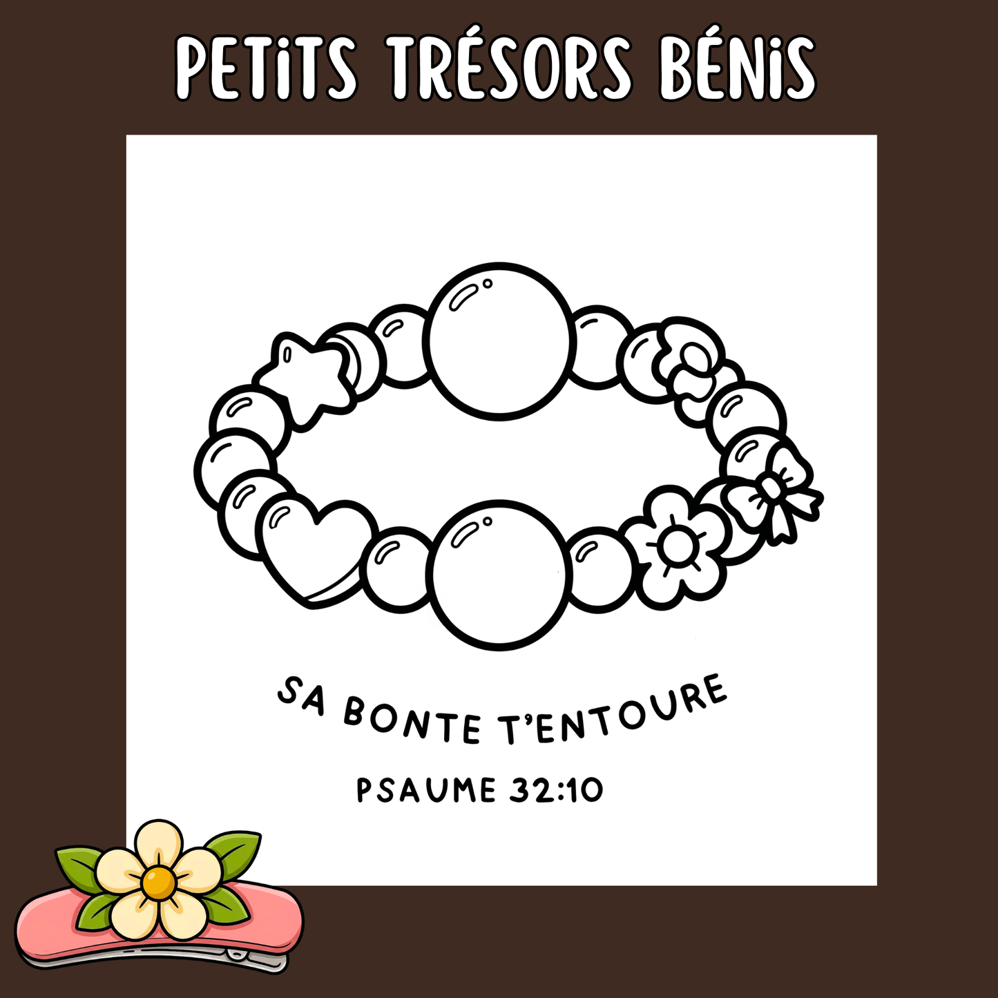 Petits Trésors Bénis : 50 pages de coloriage chrétien PDF