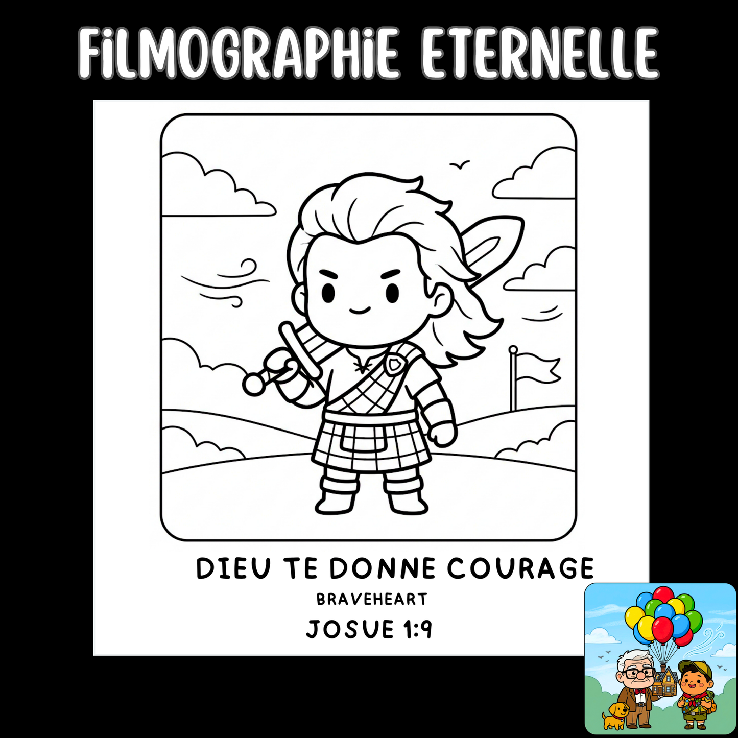 Filmographie Éternelle : 50 pages de coloriage chrétien PDF